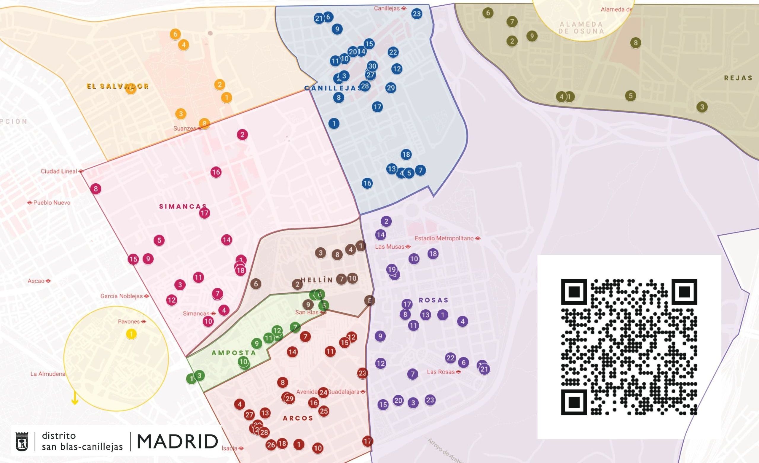 Espinas En honor asignación Actualizamos Mapa de Recursos del distrito San Blas-Canillejas