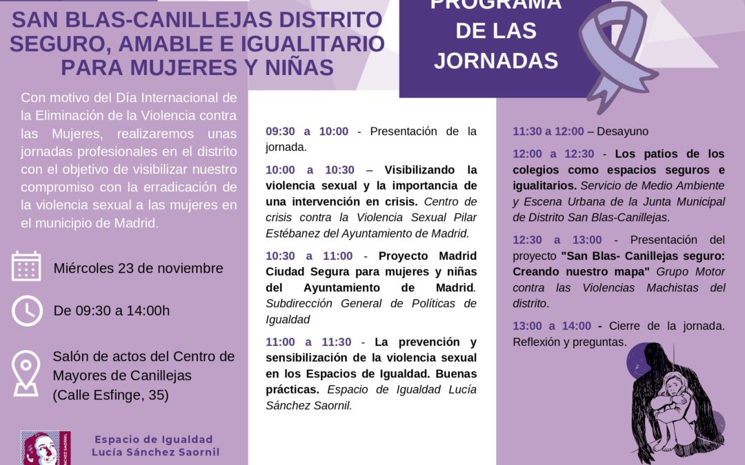 San Blas Canillejas, distrito seguro, amable e igualitario para mujeres y niñas